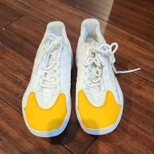 Reebok White and Yellow Retro Sneakers NWOT